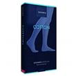 COTTON Cl.1 THIGH HIGH GRIPTOP BLACK and NATURE OPEN and CLOSED TOE