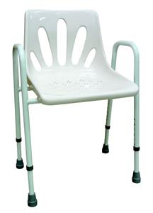 BetterLiving Shower Chair with Arms Adjustable Height Aluminium