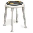 Etac Easy Swivel Shower Stool Round Grey Swivel seat can be removed leaving nonrotating round seat
