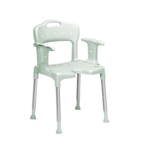 Etac Swift Shower Chair with Side and Back Support Chair arms can be changed to stool formation