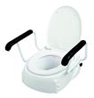 BetterLiving Toilet Seat Raiser adj Height with Liftup Armrests Can be set at 80mm 120mm or 160mm