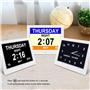 8" Digital Calendar Day Clock